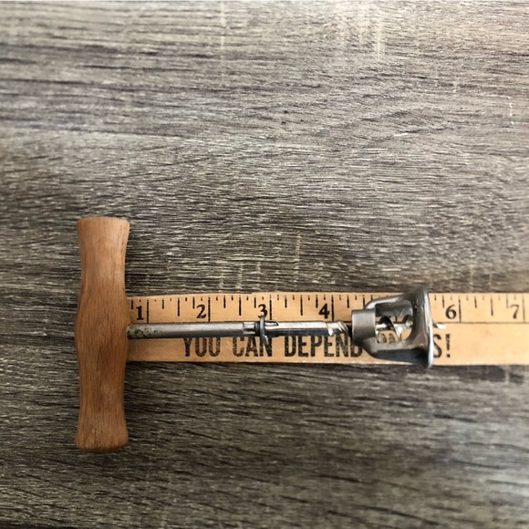 Vtg Italian Wood Handled Corkscrew - Picture 7 of 9